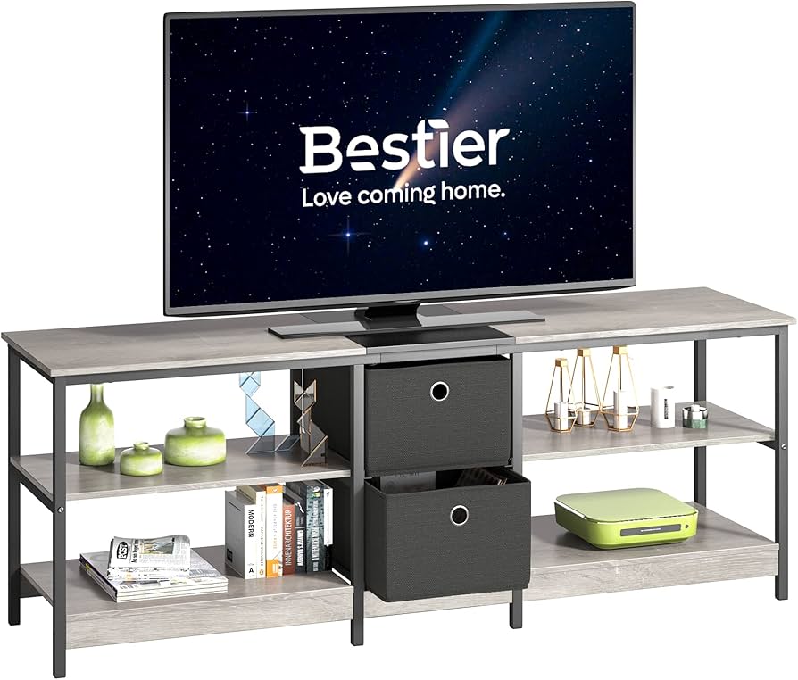 お得な特別割引価格) Bestier 幅150㎝ テレビラック スタンド テレビ